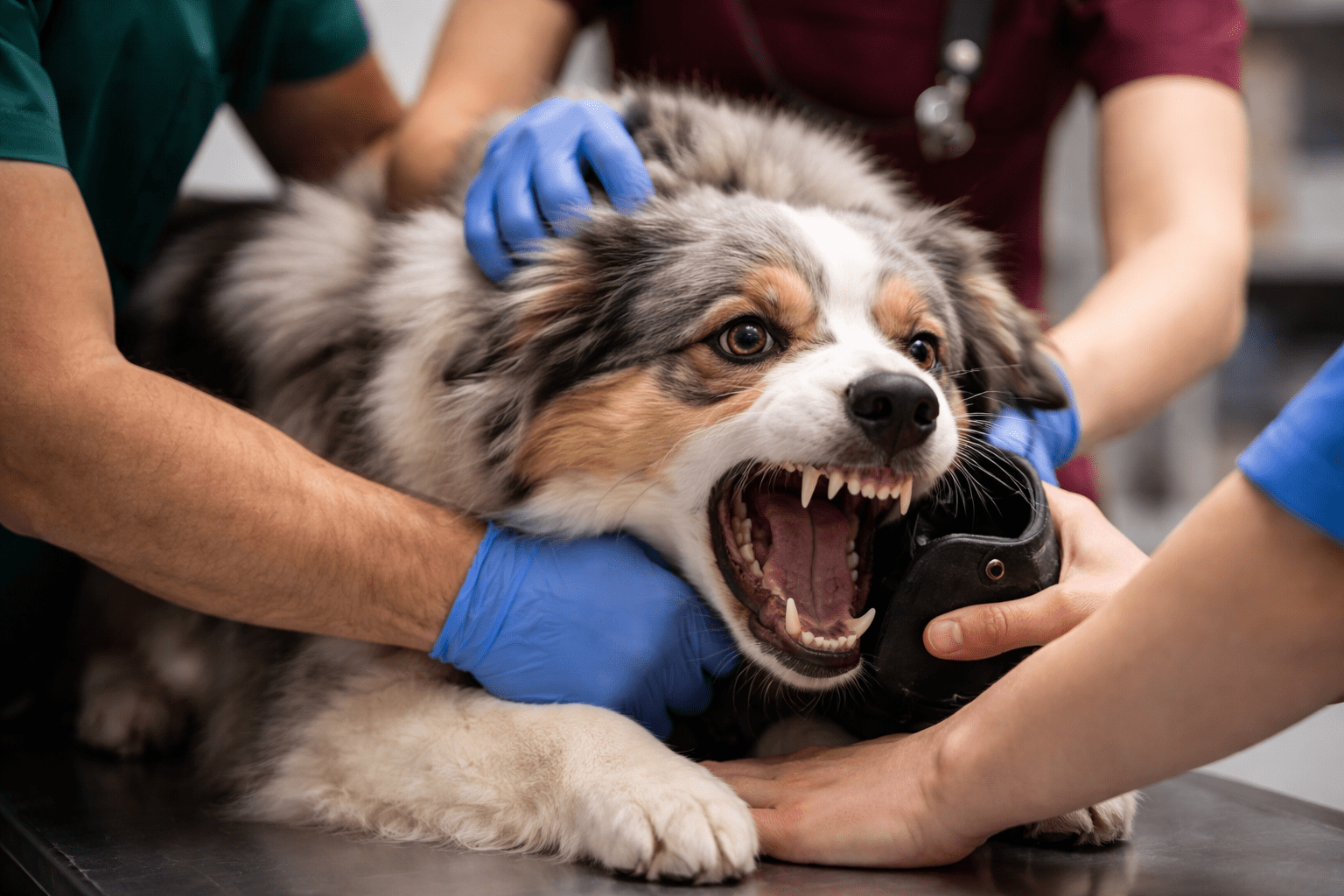 Por qué sujetar a un perro en consulta no lo calma